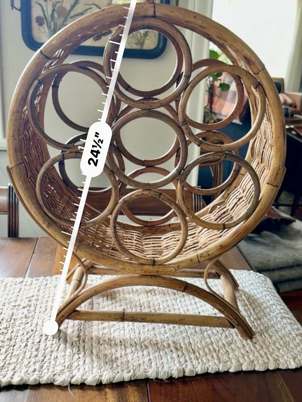 Vintage handcrafted round